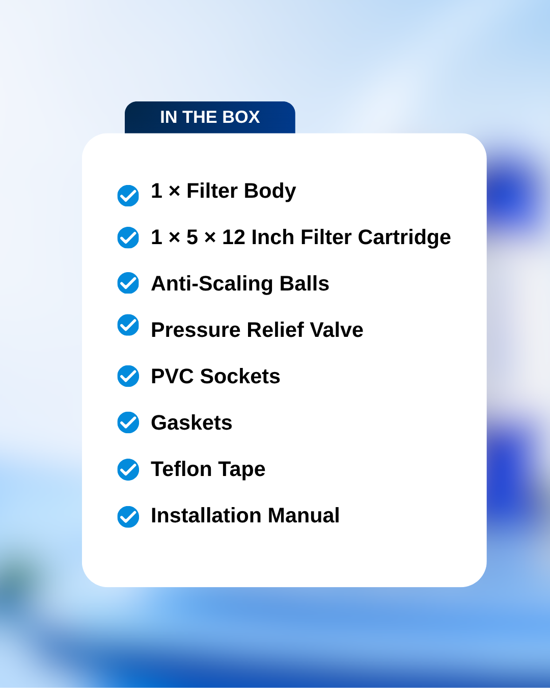 Kainav Smart High Flow Mini Whole House Water Filter for Hard Water | Dual Layer 5 Micron Cartridge (5 x 12 Inch)